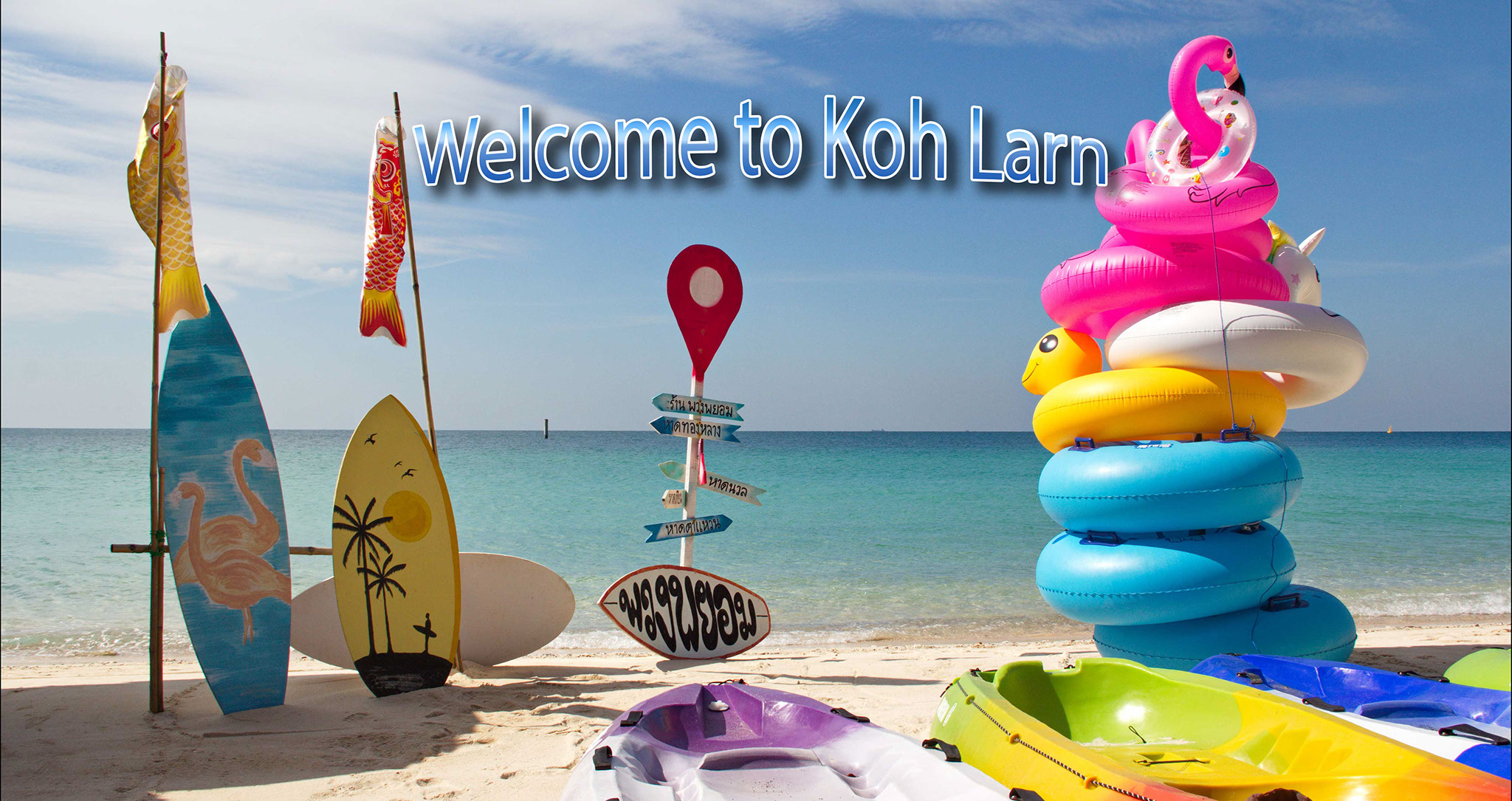 Tour đảo Kohlarn (Đảo San Hô) khởi hành từ Pattaya với Dù lượn, Thuyền chuối, Lặn biển, Motor nước, Ăn trưa hải sản